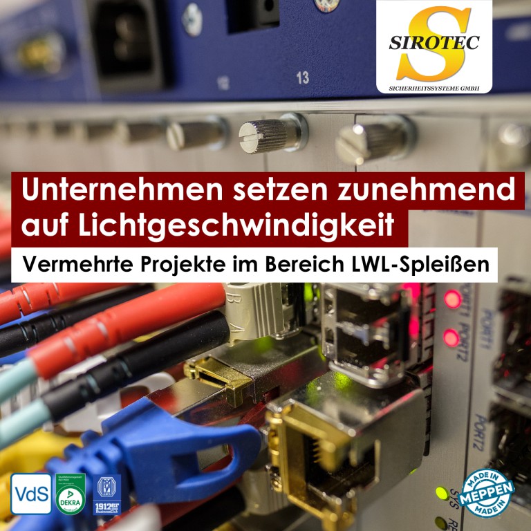 SIROTEC_Sicherheitsysteme_GmbH_LWL-Spleißen_Emsland_Industrieunternehmen